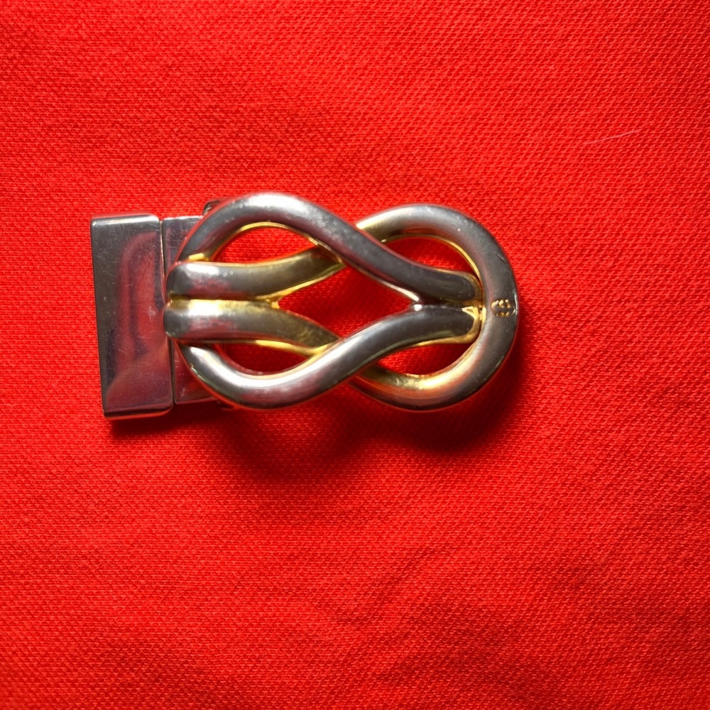 Gucci Two Tone Metal Belt Buckle